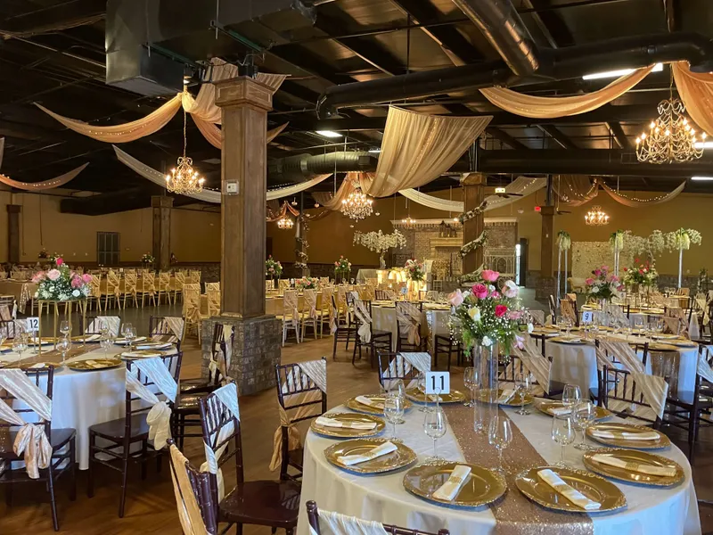 Grand wedding package full ballroom setup La Hacienda
